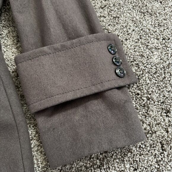 KENNETH COLE Wool Double Breasted Pea Coat Button Coat Jacket Women’s Size 10 - Picture 6 of 15